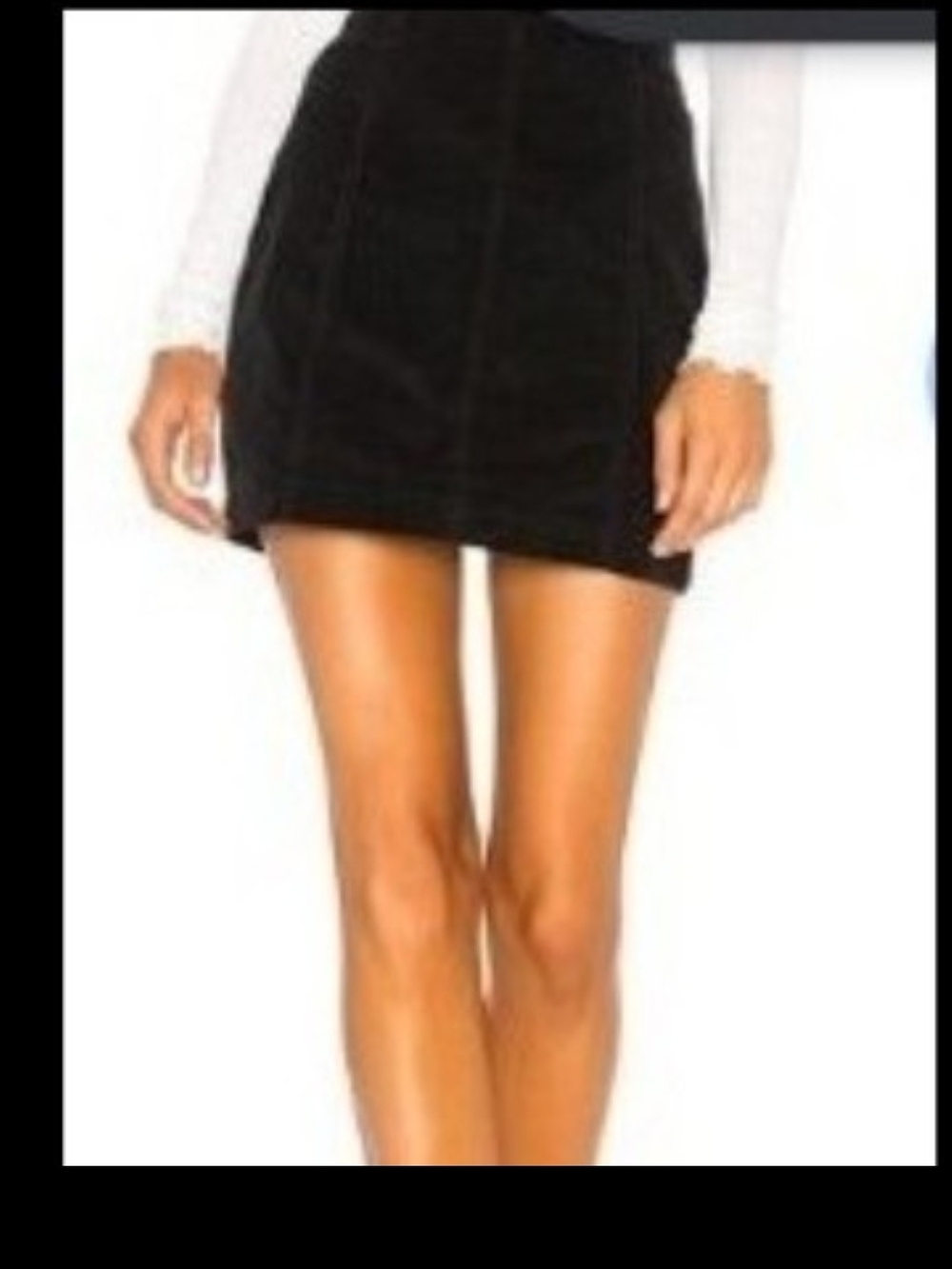 Free People Modern Femme Corduroy Mini Skirt
